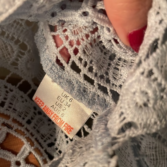 MissGuided Blue Lace Set - Picture 7 of 17